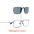 Your right side view. Check out our design to secure the polarized lenes on your frame without ugly bar and prongs to add more weights to your prescription eyeglasses.