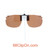Our clip-on sunglasses will make your prescription eyeglasses appear like another pair of prescription sunglasses of the same model and size because we custom make it to the shape, size, and curve of your frame. Here is your favorite eyeglasses with our custom-made, featherweight polarized clip-on sunglasses (100% UVA and UVB or 400 UV protection from harmful sun rays). Your satisfaction is guaranteed!