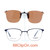 Our clip-on sunglasses will make your prescription eyeglasses appear like another pair of prescription sunglasses of the same model and size because we custom make it to the shape, size, and curve of your frame. Here is your favorite eyeglasses with our custom-made, featherweight polarized clip-on sunglasses (100% UVA and UVB or 400 UV protection from harmful sun rays). Your satisfaction is guaranteed!