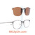 Your right side view. Check out our design to secure the polarized lenes on your frame without ugly bar and prongs to add more weights to your prescription eyeglasses.