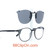 Your right side view. Check out our design to secure the polarized lenes on your frame without ugly bar and prongs to add more weights to your prescription eyeglasses.