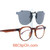 Your right side view. Check out our design to secure the polarized lenes on your frame without ugly bar and prongs to add more weights to your prescription eyeglasses.