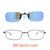 Our clip-on sunglasses will make your prescription eyeglasses appear like another pair of prescription sunglasses of the same model and size because we custom make it to the shape, size, and curve of your frame. Here is your favorite eyeglasses with our custom-made, featherweight polarized clip-on sunglasses (100% UVA and UVB or 400 UV protection from harmful sun rays). Your satisfaction is guaranteed!