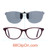Our clip-on sunglasses will make your prescription eyeglasses appear like another pair of prescription sunglasses of the same model and size because we custom make it to the shape, size, and curve of your frame. Here is your favorite eyeglasses with our custom-made, featherweight polarized clip-on sunglasses (100% UVA and UVB or 400 UV protection from harmful sun rays). Your satisfaction is guaranteed!