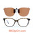 Our clip-on sunglasses will make your prescription eyeglasses appear like another pair of prescription sunglasses of the same model and size because we custom make it to the shape, size, and curve of your frame. Here is your favorite eyeglasses with our custom-made, featherweight polarized clip-on sunglasses (100% UVA and UVB or 400 UV protection from harmful sun rays). Your satisfaction is guaranteed!