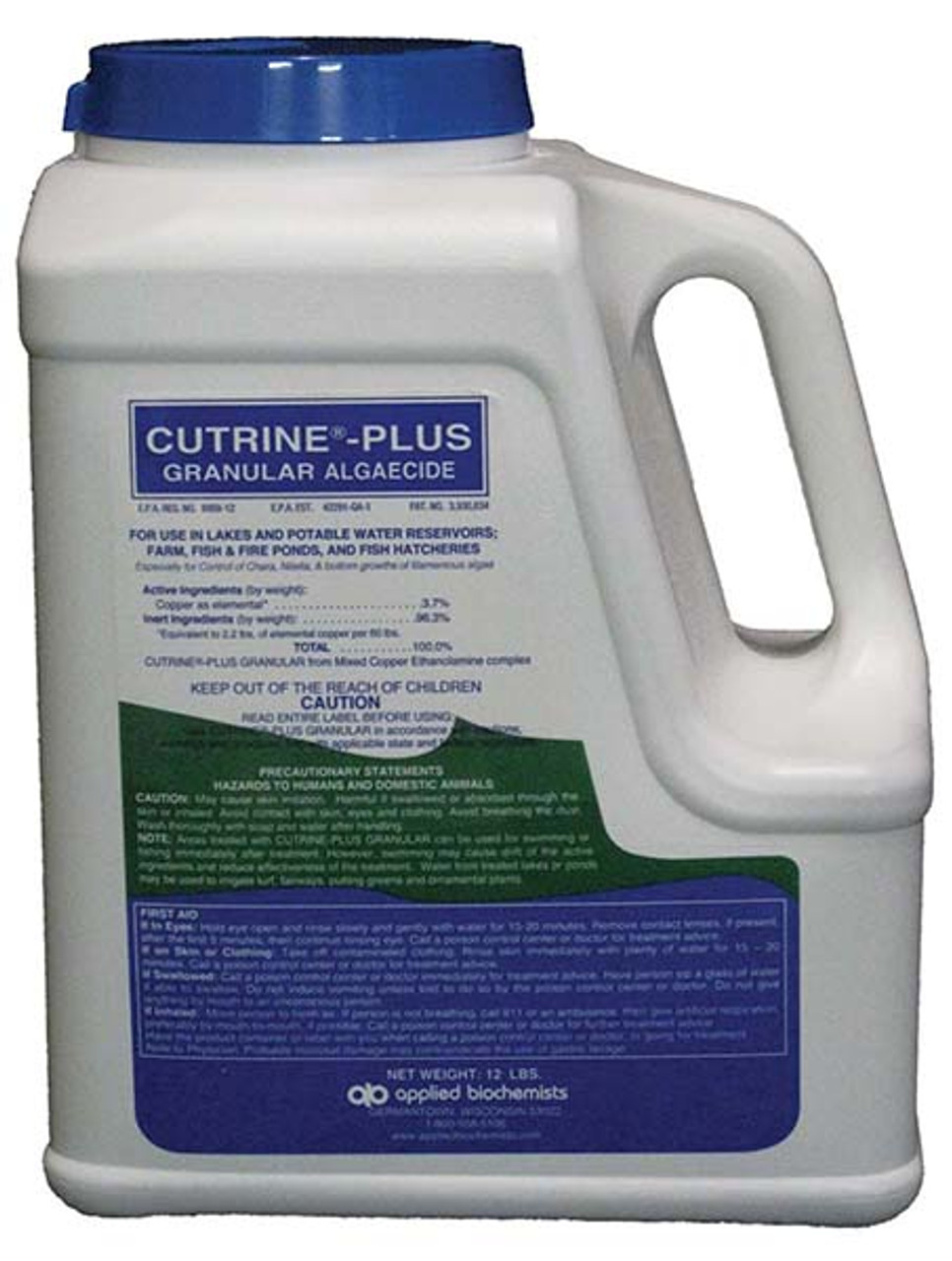 Cutrine Plus Granular is a double chelated copper solutions effective against a wide variety of algal species. Cutrine Plus Granular is best for bottom growing filamentous algae, Chara and Nitella.