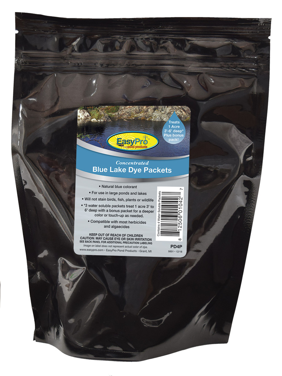 EasyPro Concentrated Blue Pond Dye - Powder - 4 pack