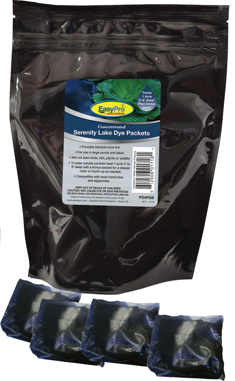 EasyPro Concentrated Serenity Pond Dye - Powder - 4 pack