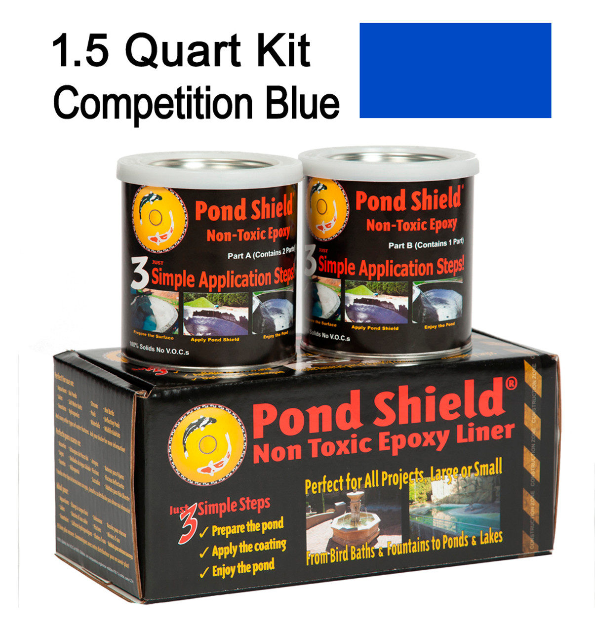 Pond Shield Epoxy - Competition Blue 1 Qrt.