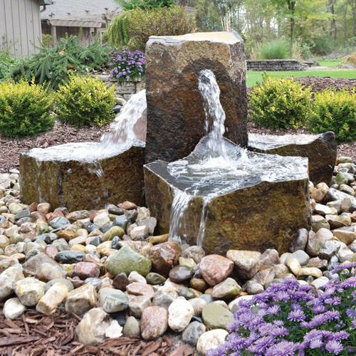 Tranquil Decor Trilogy Falls Basalt Set