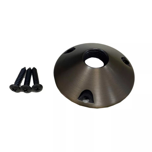 CAST Source Floor Mount Canopy Threaded Brass Finish