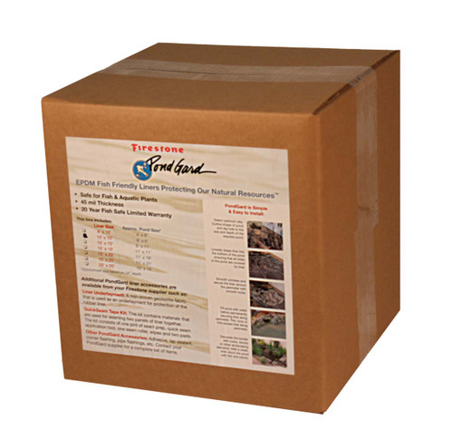 8 x 10 Firestone EPDM Pond Liner - Boxed - 45 mil