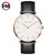 Dropshipping High Quality Rose Gold Dial Watch Men Leather Waterproof Wristwatch Women Dress Fashion Brand Quartz Movement Saat