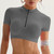 Élan Half Zip Sculpt Crop Top