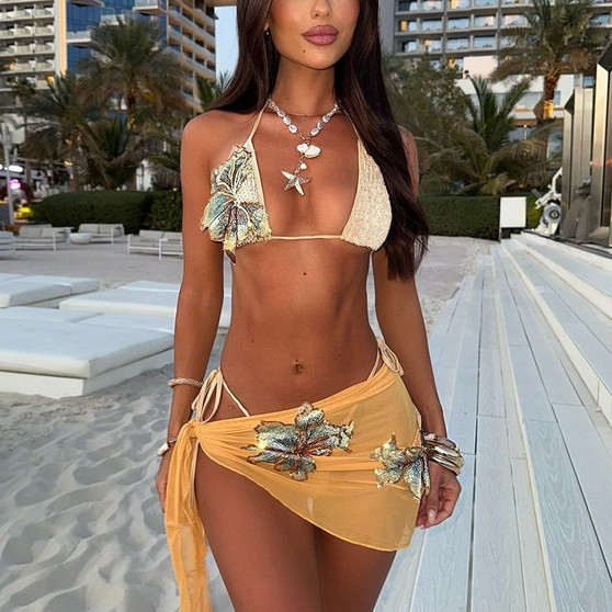 Low Rise Floral Bikini Set