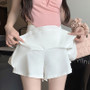 High Waist Mini Lace White Skirt