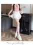High Waist Mini Lace White Skirt