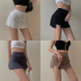 High Waist A-Line Mini Split Skirt