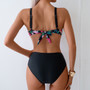 High Waist Floral Bandage Bikini Set