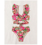 High Waist Ruffle Bandage Bikini Set