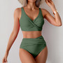 High Waist Ruched Bikini Set