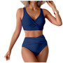 High Waist Ruched Bikini Set
