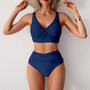 High Waist Ruched Bikini Set