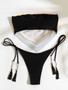Low Waist Backless Halter Bikini Set