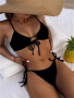 Low Waist Solid Bikini Set