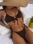 Low Waist Solid Bikini Set