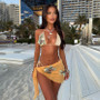 Low Rise Floral Bikini Set