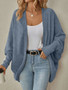 Solid Open Front Cardigan