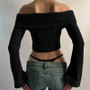 Long Sleeve Lace Backless Top