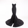 Maxi Lace Open Front Black Dress