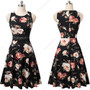 A-Line Lace Floral Sleeveless Dress