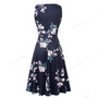 A-Line Lace Floral Sleeveless Dress