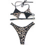 Low Waist Push Up Halter Bikini Set