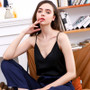 V-Neck Satin Lace Halter Camisole