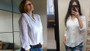 Long Sleeve Mini White Blouse