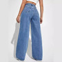 Vintage Blue Baggy Straight Jeans
