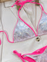 Sequin Triangle Bikini Set