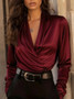 Satin Button Blouse