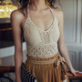 Tassel Halter Crop Top