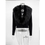 Faux Fur Collared Jacket