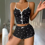 Heart Print Cami Pyjama Set
