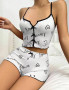 Heart Print Cami Pyjama Set
