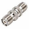 Mini-UHF Double Female Barrel Coaxial Adapter Connector