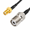36 Inch - SMA Female to UHF Female SO-239 Coaxial Cable Pigtail