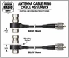 ARS K4 | 3/8-24 Threaded Antenna Stud Mount With Bolt Lug