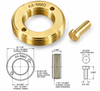 Larsen A4 - UHF Female SO-239 Connector to NMO Antenna Mounting Adapter